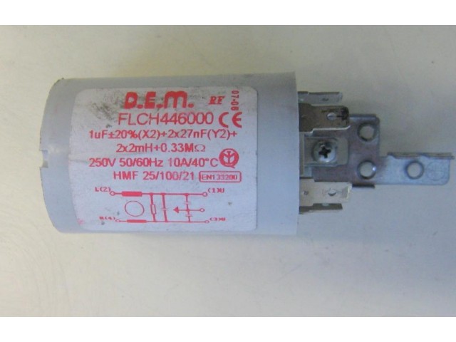 Condensatore lavatrice Zerowatt ZLP482 cod FLCH446000