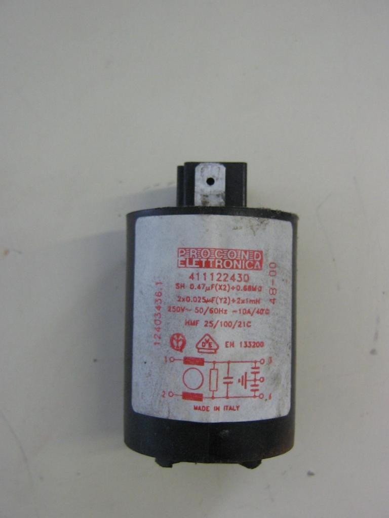 Condensatore lavatrice Zoppas P65E cod 411122430
