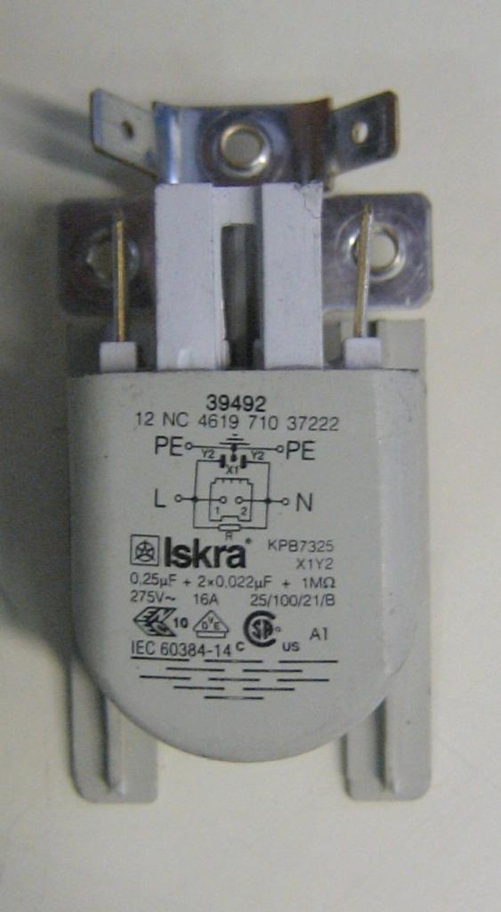 Condensatore lavatrice Ignis LOE 6052/1 cod 461971037222