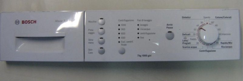 FRONTALE PER LAVATRICE BOSCH MAXX 7   COMPLETO DI SCHEDA COMANDI