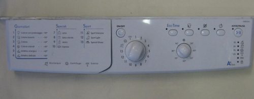 FRONTALE PER LAVATRICE INDESIT IWB5065   COMPLETO DI SCHEDA COMANDI