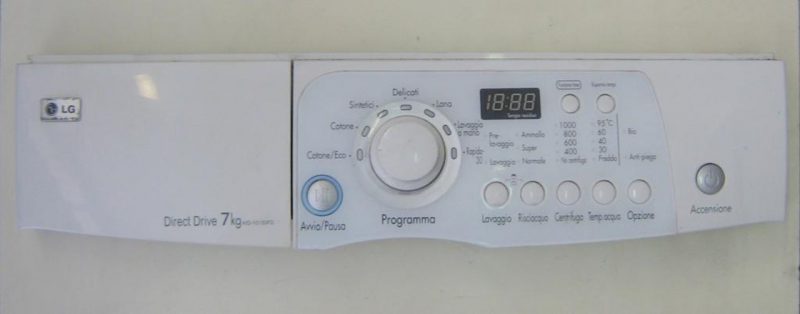 FRONTALE PER LAVATRICE LG WD-10120FD   COMPLETO DI SCHEDA COMANDI