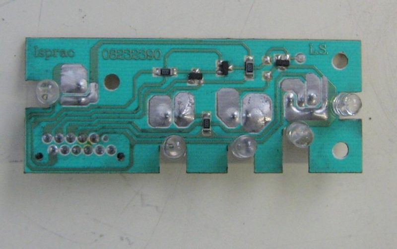 0239 -- 000 (254) Scheda luci lavatrice Candy CBD70 cod 41008465 / 91201860