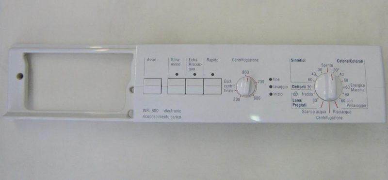 0393 -- 000 (414) FRONTALE PER LAVATRICE BOSCH MAXX WFL800 COMPLETO DI SCHEDA COMANDI