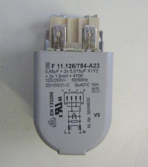 Condensatore lavatrice Miele NOVOTRONIC W1511 cod F 11.126/784-A23