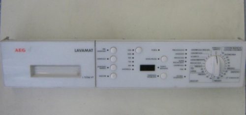 0435 -- 000 (456) FRONTALE PER LAVATRICE AEG L72766VT COMPLETO DI SCHEDA COMANDI E SELETTORE
