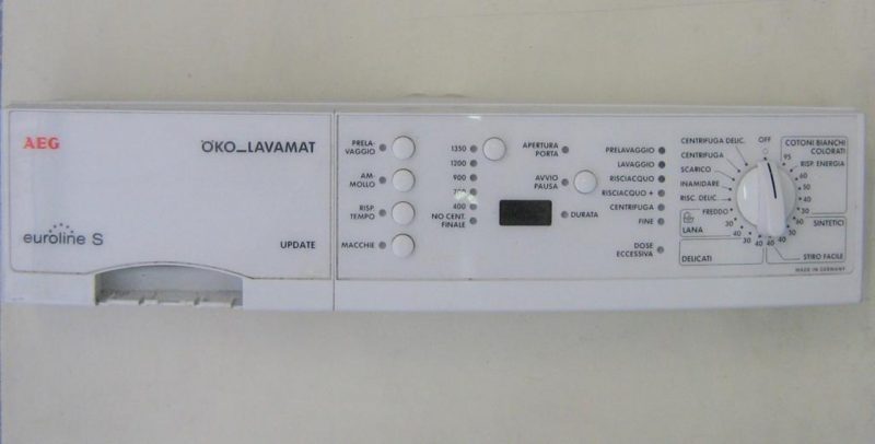 FRONTALE PER LAVATRICE AEG OKO_LAVAMAT EUROLINE S   COMPLETO DI SCHEDA COMANDI SENZA SELETTORE