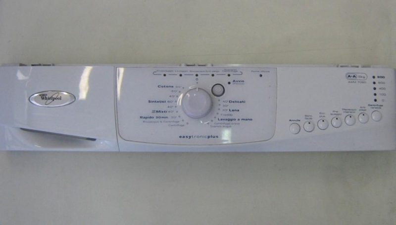 FRONTALE PER LAVATRICE Whirlpool AWM7080   COMPLETO DI SCHEDA COMANDI 461971083602