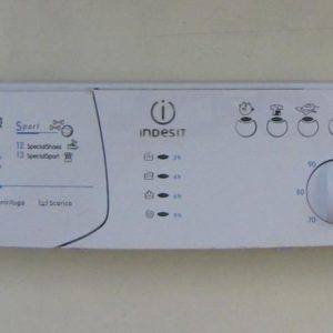 FRONTALE PER LAVATRICE INDESIT WILM64   COMPLETO DI SCHEDA COMANDI
