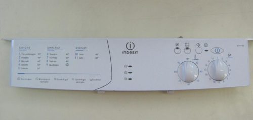 FRONTALE PER LAVATRICE INDESIT WINV80   COMPLETO DI SCHEDA COMANDI