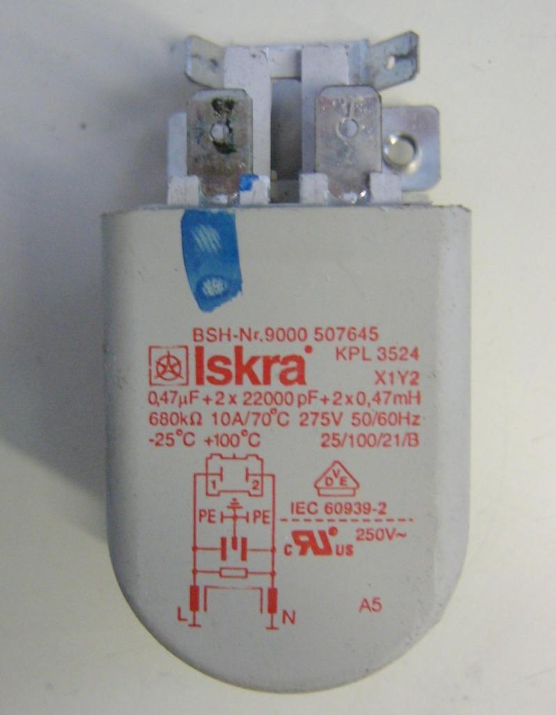 Condensatore lavatrice Bosch WAQ20320IT/01 cod 9000507645