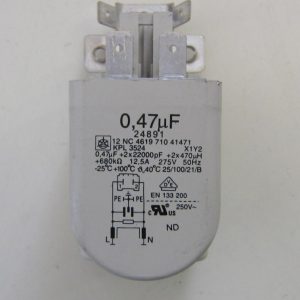 Condensatore lavatrice Whirlpool AWT2266 cod 461971041471