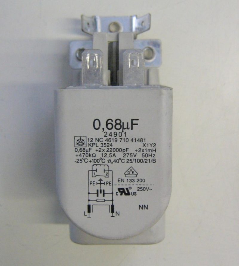 Condensatore lavatrice Rex RWT10420W cod 461971041481