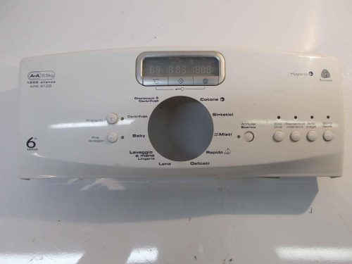 10343 -- 000 (10502) FRONTALE PER LAVATRICE WHIRLPOOL AWE 9128 COMPLETO DI SCHEDA DISPLAY COD: 461971404982-01 SCHEDA COMANDI COD: 461973072311-1