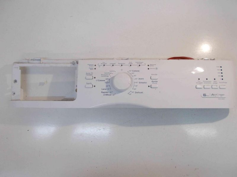 10444 -- 000 (10617) FRONTALE PER LAVATRICE WHIRLPOOL DLC 6010 COMPLETO DI SCHEDA COMANDI COD: 461971403791-01