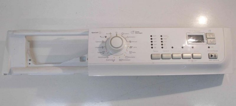 FRONTALE PER LAVATRICE REX ELECTROLUX  RWP 12470 W COMPLETO DI SCHEDA MAIN COD: 726704-07