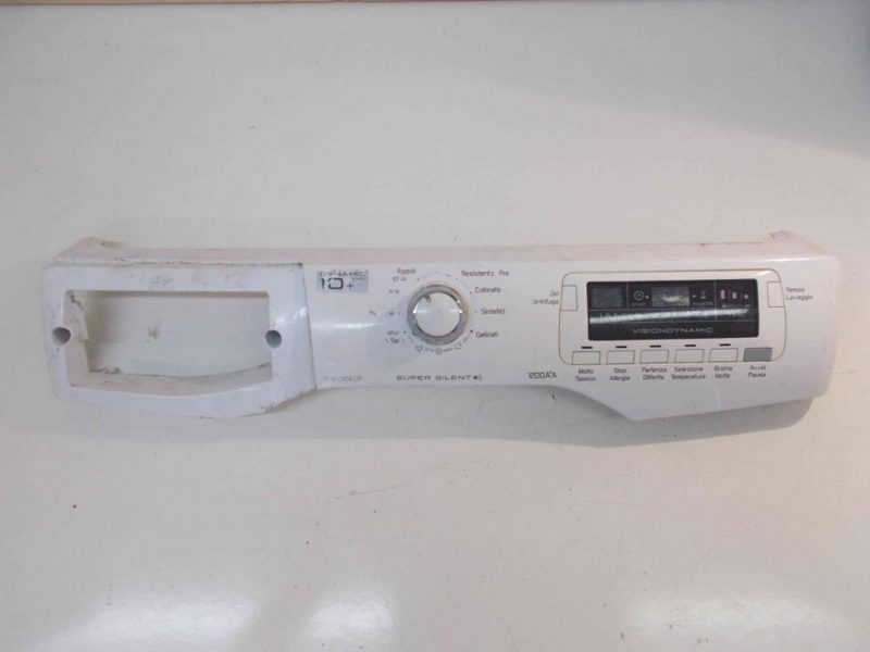 10446 -- 000 (10619) FRONTALE PER LAVATRICE HOOVER DYN10124DP COMPLETO DI SCHEDA COMANDI COD: 41031905
