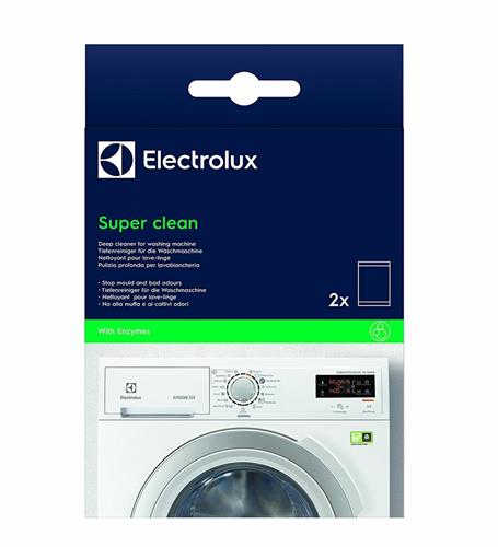 Detergente lavatrice sgrassante antimorchia super clean kit 2 pz