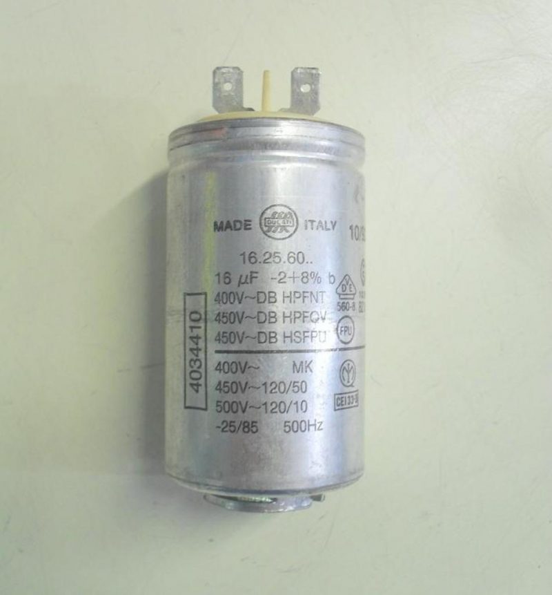 Condensatore lavatrice Zoppas PL6 cod 16.25.60