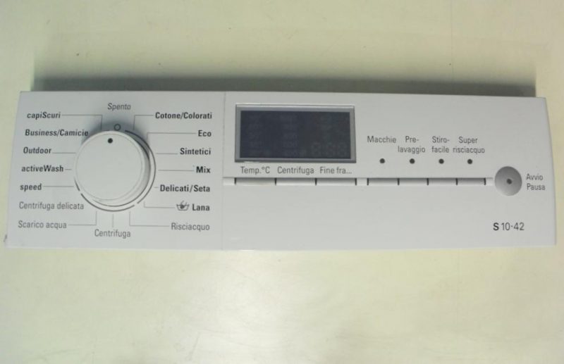 FRONTALE PER LAVATRICE Siemens WM10S420IT   COMPLETO DI SCHEDA COMANDI