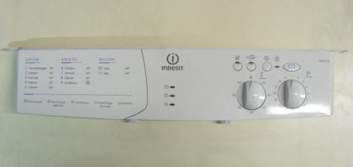 1254 -- 000 (1271) FRONTALE PER LAVATRICE ARISTON ALS89XS COMPLETO DI SCHEDA COD. 21016022001