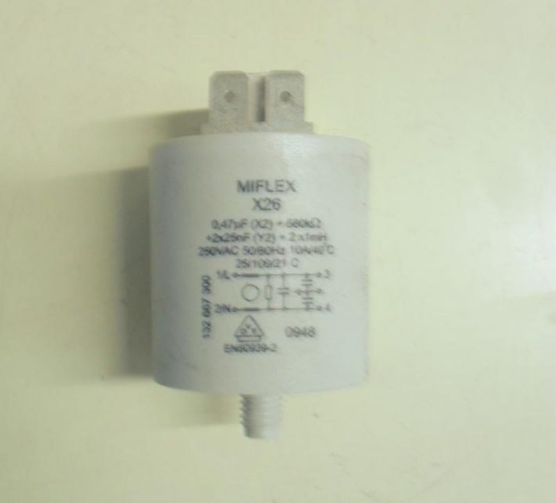 Condensatore lavatrice Zoppas ZF206 cod 132667300