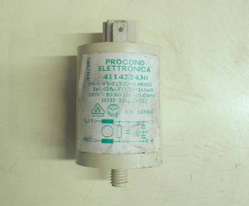 Condensatore lavatrice Zoppas Z20 cod 411422430