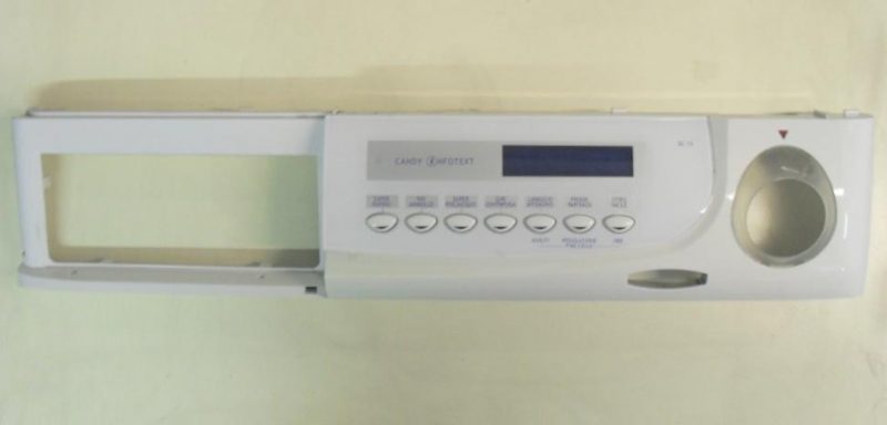 1363 -- 000 (1432) FRONTALE PER LAVATRICE CANDY ACT SM COM P 13 COMPLETO DI SCHEDA COMANDI COD. 41005124 MDLA01110200 E SCHEDA DISPLAY