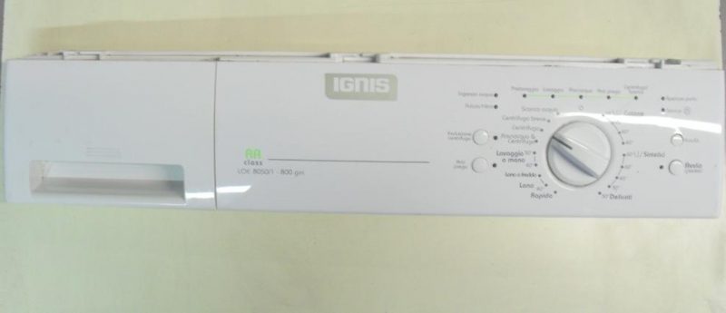 FRONTALE PER LAVATRICE IGNIS LOE 8050/1   COMPLETO DI SCHEDA COMANDI COD. 461975300543 /  461971417723