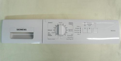 1384 -- 000 (1400) FRONTALE PER LAVATRICE Siemens WM08A161II/21 COMPLETO DI SCHEDA COMANDI COD. 9000370064 CODICE ALTERNATIVO: 5560004325 EPW65002