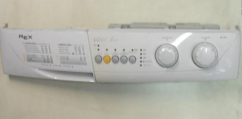 FRONTALE PER LAVATRICE REX RE100   COMPLETO DI SCHEDA COMANDI COD. 132148214   AKO 547503 - 04   FIRMWARE VERSION W1D00200