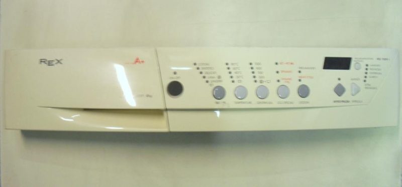 FRONTALE PER LAVATRICE REX RQ 1009I,REX Electrolux R1200ITS   COMPLETO DI SCHEDA COMANDITYPE PROCOND: 451516542TYPE E.Z. ASSEMBLY: 132191550TYPE E.Z. BOARD: 124307060DASHBOARD FOR WASHING MACHINE REX RQ 1009I,REX Electrolux R1200ITS