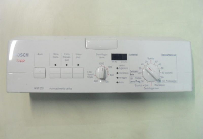 FRONTALE PER LAVATRICE BOSCH WOP 2051   COMPLETO DI SCHEDA COMANDI COD. 556000925 + SCHEDA DISPLAY COD. 5560000031