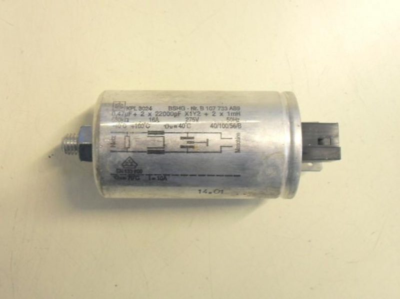 Condensatore lavatrice Bosch WFG2860 cod B 107733 AB9