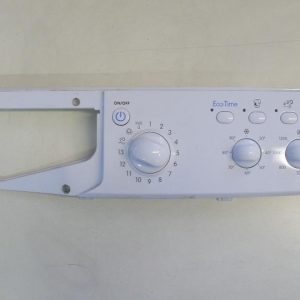 1598 -- 000 (1612) FRONTALE PER LAVATRICE INDESIT IWC6123 COMPLETO DI SCHEDA COMANDI COD. 16200210902 SW:03.00.06