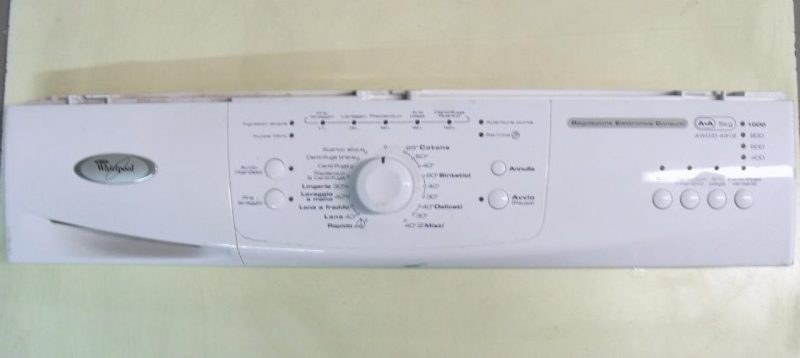 Frontale lavatrice Whirlpool AWO/D 4312 completo di scheda comandi