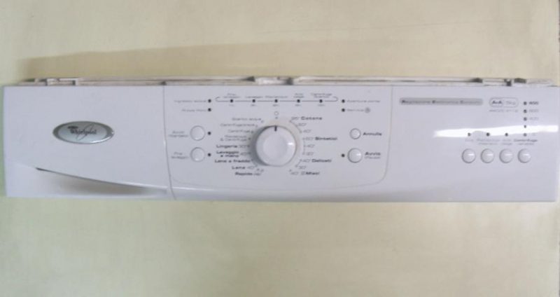 FRONTALE PER LAVATRICE Whirlpool AWO/D 4112   COMPLETO DI SCHEDA COMANDI COD. 461975310953 / 461971417343