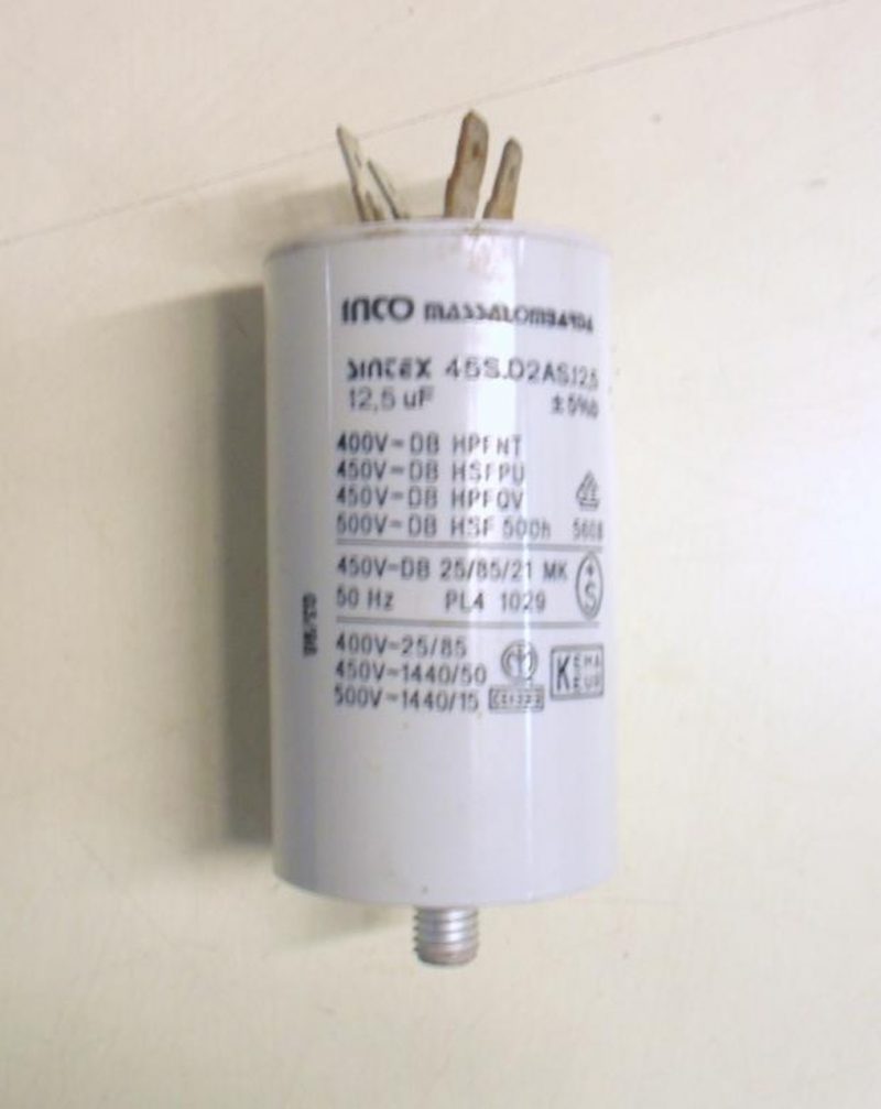 Condensatore lavatrice Zerowatt CX647 cod 45S.D2AS.12.5