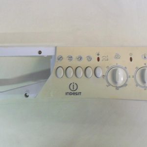 2259 -- 000 (2318) FRONTALE PER LAVATRICE INDESIT WD125T COMPLETO DI TIMER COD. 31660001 E SELETTORI