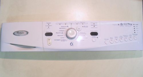 2291 -- 000 (2350) FRONTALE PER LAVATRICE WHIRLPOOL AWO 8107 COMPLETO DI SCHEDA COMANDI COD. 461971083575