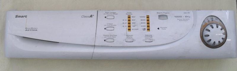 FRONTALE PER LAVATRICE CANDY CM2 106 COMPLETO DI SCHEDA COMANDI COD. 41020380