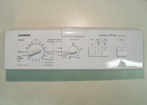 2321 -- 000 (2412) FRONTALE PER LAVATRICE Siemens SIWAMAT XT 850 COMPLETO DI SCHEDA COMANDI COD. 5550000141