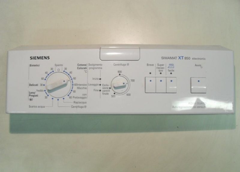 FRONTALE PER LAVATRICE Siemens SIWAMAT XT 850   COMPLETO DI SCHEDA COMANDI COD. 5550000141