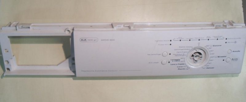 2352 -- 000 (2381) FRONTALE PER LAVATRICE WHIRLPOOL AWO/D600 COMPLETO DI SCHEDA COMANDI COD. 461971417763