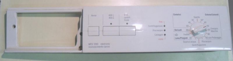 FRONTALE PER LAVATRICE BOSCH WFD1260II/03 COMPLETO DI SCHEDA COMANDI COD. 5500006095