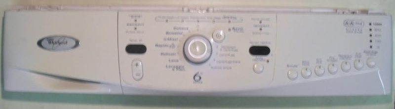 2551 -- 000 (2613) FRONTALE PER LAVATRICE WHIRLPOOL AWO 8106 COMPLETO DI SCHEDA COMANDI COD. 461971083572