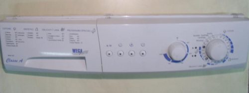 2578 -- 000 (2640) FRONTALE PER LAVATRICE WegaWhite WW-107 COMLETO DI SCHEDA COMANDI COD. 42028679