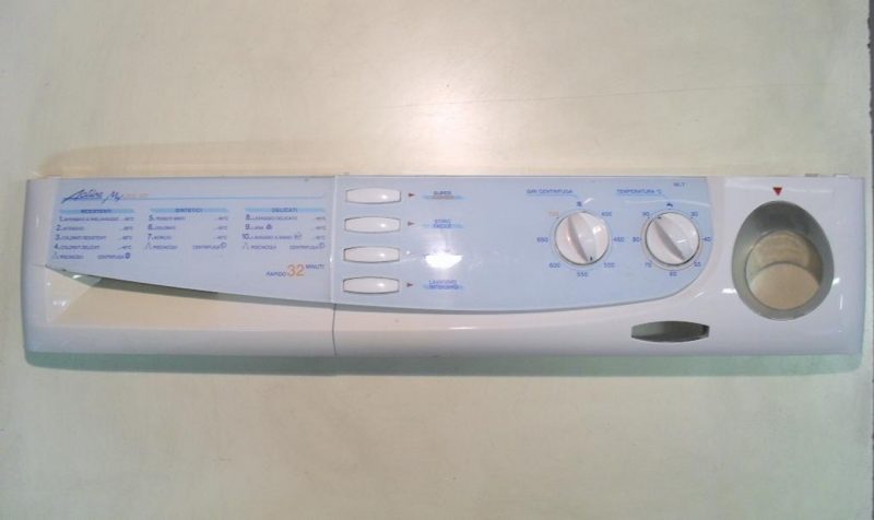 FRONTALE PER LAVATRICE CANDY ACT. MY LOGIC 7   COMPLETO DI SCHEDA COMANDI COD. 91201416