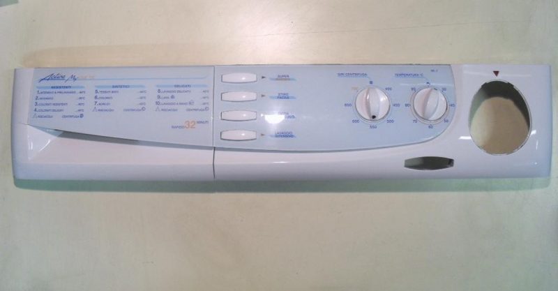 FRONTALE PER LAVATRICE CANDY ML 7   COMPLETO DI SCHEDA COMANDI COD. 91201416
