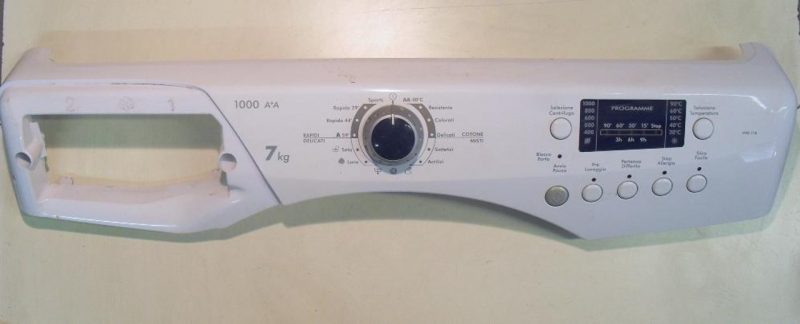 FRONTALE PER LAVATRICE HOOVER VHD 710   COMPLETO DI SCHEDA COMANDI COD. 41021023 E SELETTORE
